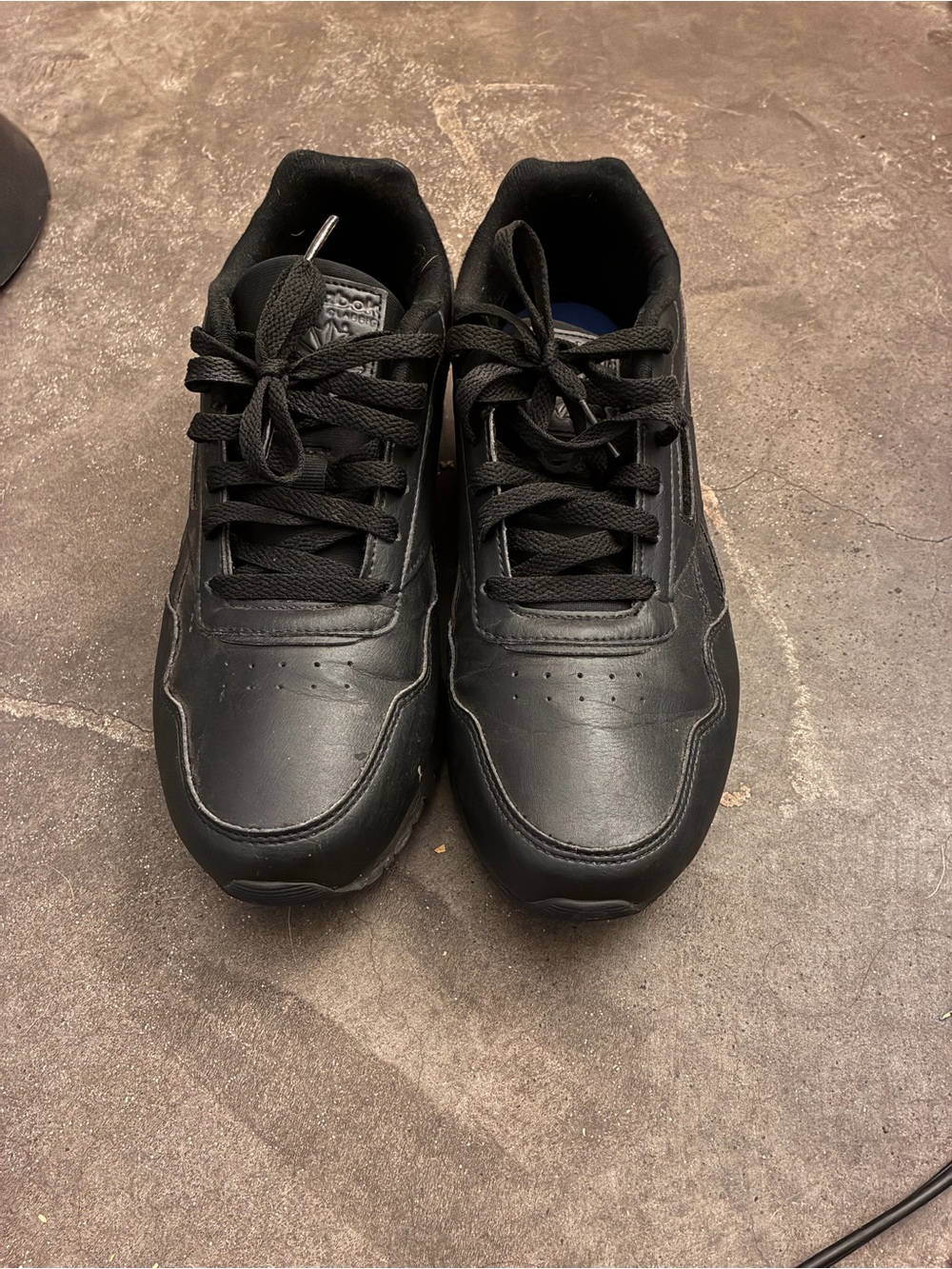 Reebok Women's All-Black Low-Top Lace-Up Sneakers